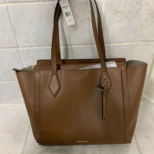 Nine West 3 Compartment Tote Bag in Cognac